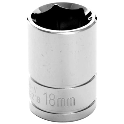 1/2" Drive 18mm 6-Point Standard Socket | W32218 Performance Tool