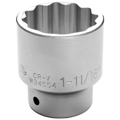 3/4" Drive 1-11/16" 12 Point Standard Socket | W34554 Performance Tool