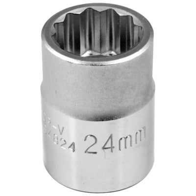 3/4" Drive 24MM 12 Point Standard Socket | W34824 Performance Tool