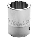 3/4" Drive 28MM 12 Point Standard Socket | W34828 Performance Tool
