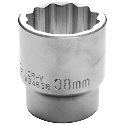 3/4" Drive 38MM 12 Point Standard Socket | W34838 Performance Tool