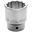 3/4 in. Drive 12 Point Standard Socket 40MM | W34840 Performance Tool