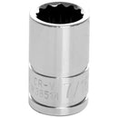 3/8" Drive 7/16" 12 Point Standard Socket | W38514 Performance Tool