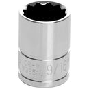3/8" Drive 9/16" 12 Point Standard Socket | W38518 Performance Tool
