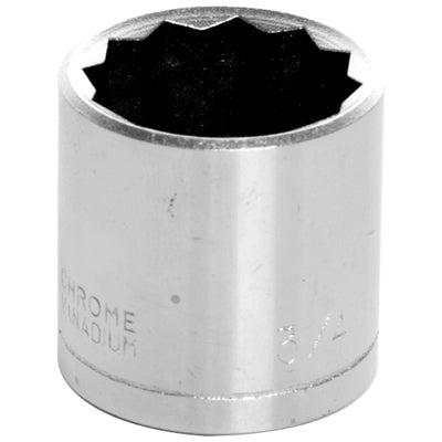 3/8" Drive 3/4" 12 Point Standard Socket | W38524 Performance Tool