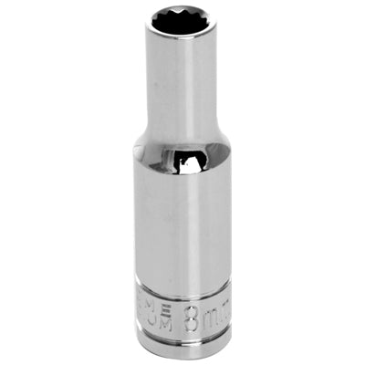 3/8" Drive 8MM 12 Point Deep Socket | W38708 Performance Tool