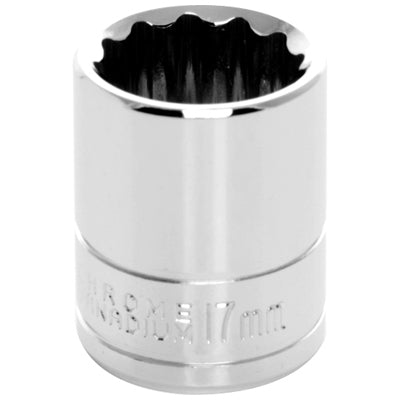 3/8" Drive 17MM 12 Point Standard Socket | W38817 Performance Tool